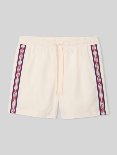 Calvin Klein Underwear Regular Fit Badeshorts mit Logo-Tape Offwhite 2