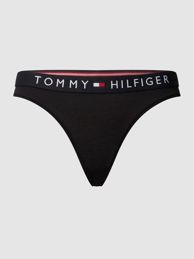 TOMMY HILFIGER String mit elastischem Logo-Bund Black 2