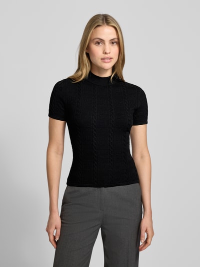 HUGO Slim Fit T-Shirt aus Viskose-Mix Modell 'SINANT' Black 4