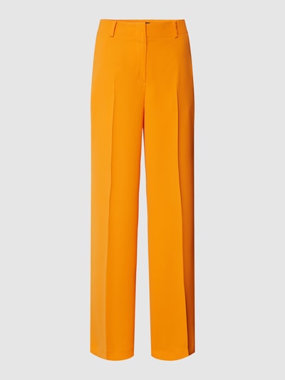 More & More Stoffen broek met persplooien Oranje - 2