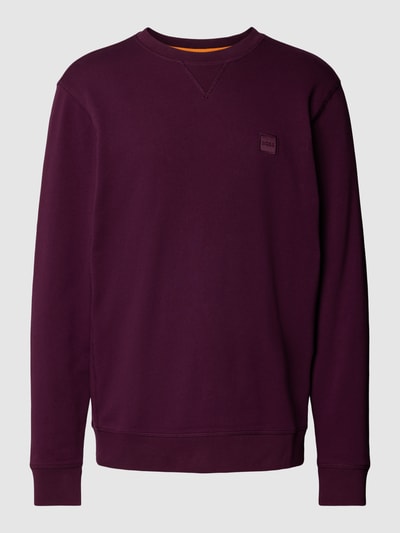 BOSS Orange Sweatshirt mit Label-Detail Modell 'Westart' Bordeaux 2