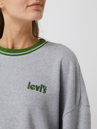 Levi's® Oversized Sweatshirt mit Logo-Stickerei  Mittelgrau 3