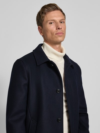 Geox Functioneel jack met wolmix, model 'MONREALE' Marineblauw - 3