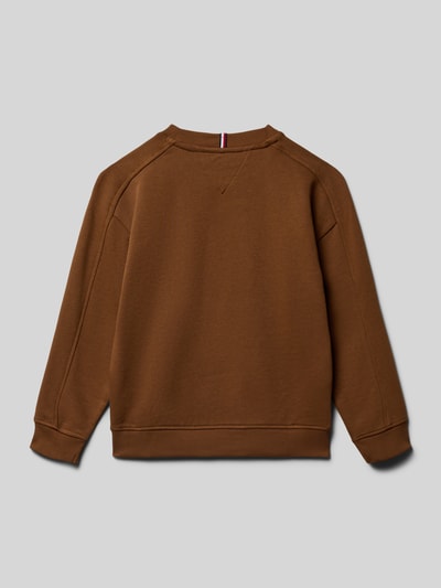 Tommy Hilfiger Kids Regular fit sweatshirt van katoenmix Cognac - 3