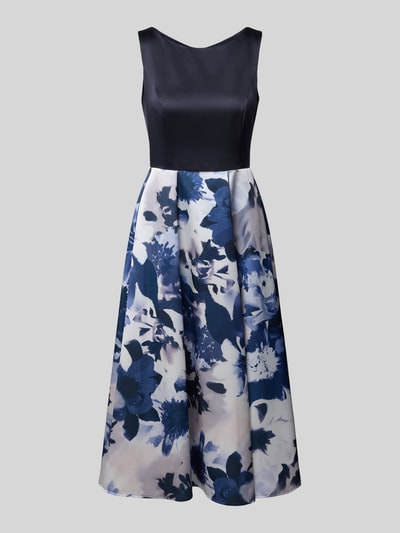 Vera Mont Midikleid mit floralem Motiv-Print Marine 2