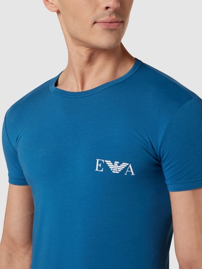 Emporio Armani T-Shirt mit Label-Print im 2er-Pack Blau 3