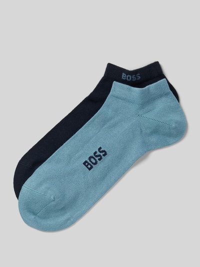 BOSS Sneaker-Socken aus Baumwoll-Mix im 2er-Pack Tuerkis 1