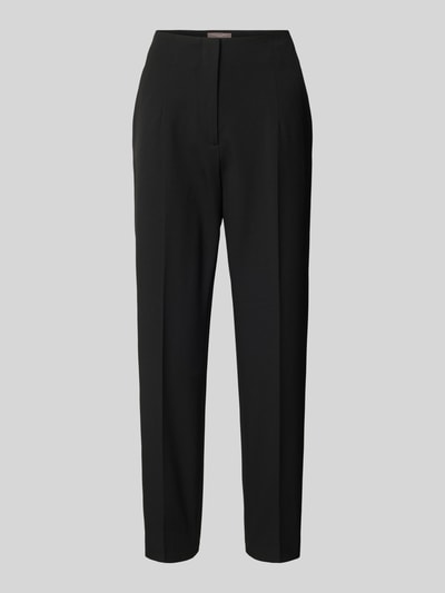 Christian Berg Woman Selection Regular fit stoffen broek met persplooien Zwart - 1