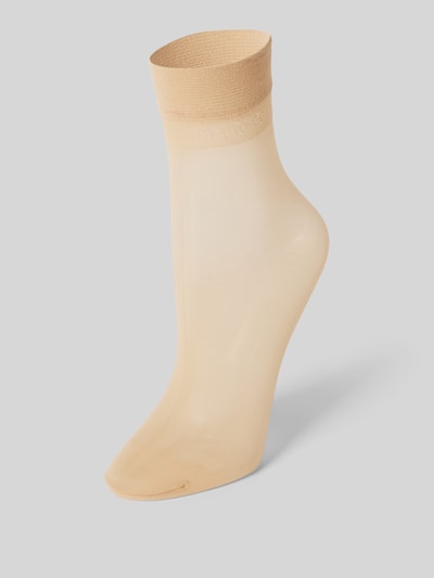 camano Socken mit elastischem Bund Modell 'Basic' Sand 1