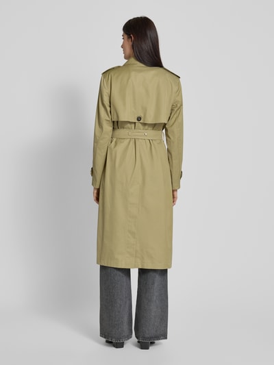 Fuchs Schmitt Trenchcoat met tailleriem Kaki - 5