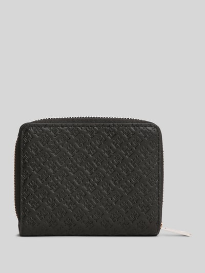 Tommy Hilfiger Portemonnaie aus Kunstleder mit Allover-Logo-Print Black 4