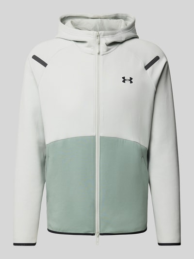 Under Armour Sweatjacke mit Label-Print Mint 1