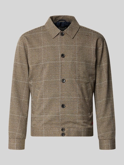 Produktfoto, Blouson mit Kentkragen und Knopfleiste von Scotch & Soda im Allover-Karomuster, Material-Mix mit Viskose-Anteil, Regular Fit.