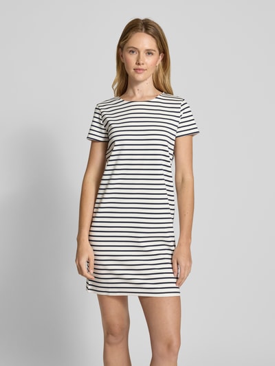 Vero Moda Oversized Minikleid mit Allover-Muster Modell 'ABBY' Weiss 4