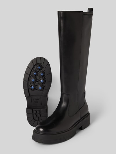 Geox Stiefel aus Leder mit Reißverschluss Modell 'SPHERICA' Black 4