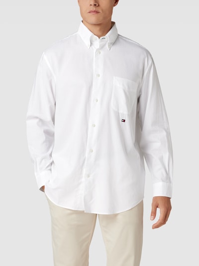 Tommy Hilfiger Freizeithemd mit Button-Down-Kragen Weiss 4