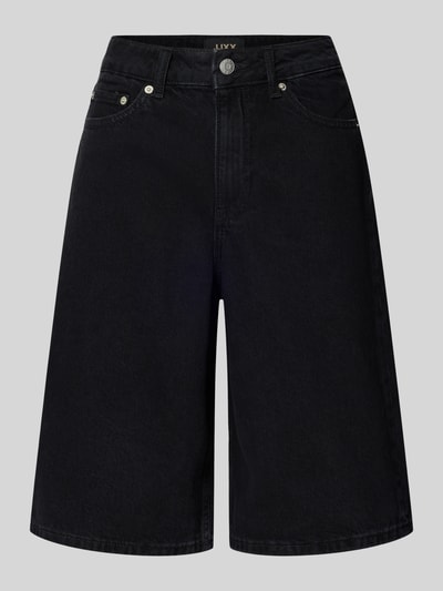 Produktfoto, Long Shorts im 5-Pocket-Design Modell 'TOKYO' von JJXX aus Reine Baumwolle in Schwarz, Wide-Fit, Knopf-Reißverschluss, Damen Shorts