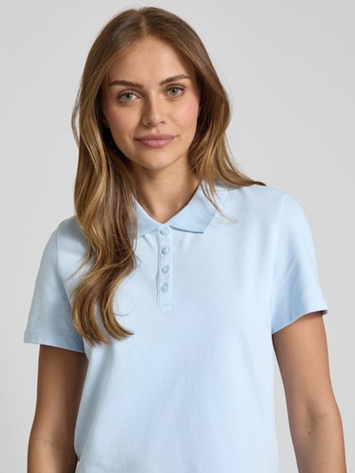 s.Oliver RED LABEL Regular fit poloshirt van katoenmix Lichtblauw - 3