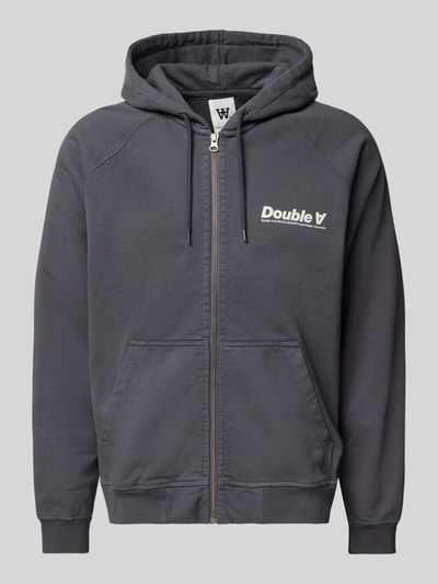 Wood Wood Sweatjacke mit Kapuze und Reißverschluss Modell 'Sven' Anthrazit 1