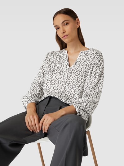 Tom Tailor Bluse mit V-Ausschnitt Mittelgrau 3