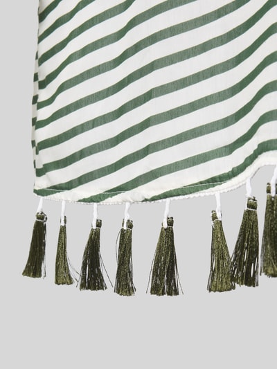 VENICE BEACH Tuniek met V-hals en pompons Olijfgroen - 2