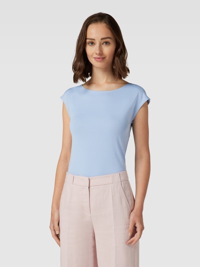 Marc Cain T-Shirt mit U-Boot-Ausschnitt Sky 4