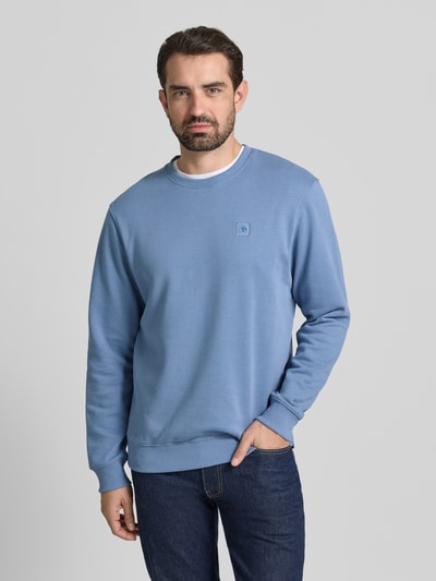 Scotch & Soda Sweatshirt mit Label-Detail Hellblau 4