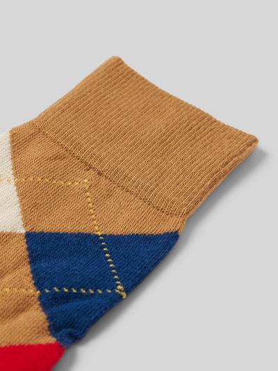 Burlington Socken mit Label-Detail Modell 'KING' Camel 2