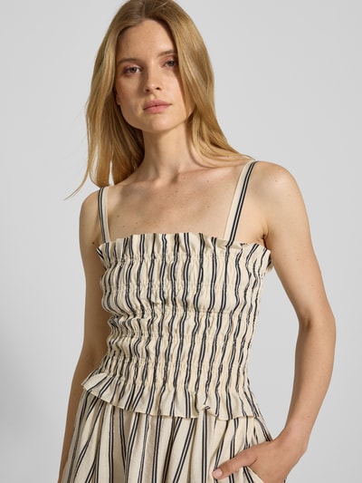 Polo Ralph Lauren Sukienka midi o dopasowanym kroju z mieszanki jedwabiu Złamany biały 3