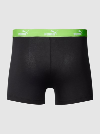 Puma Trunks im 4er-Pack mit elastischem Label-Bund Black 3