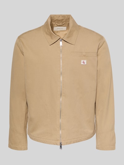Calvin Klein Jeans Kurtka koszulowa z czystej bawełny w kroju regular fit Beżowy 2