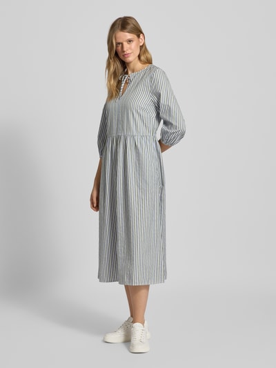 Marc O'Polo Denim Tailliertes Freizeitkleid aus reiner Baumwolle Khaki 1