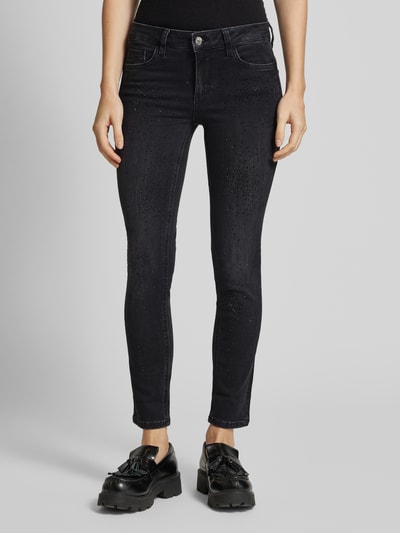 Liu Jo White Slim fit jeans met vaste pijpboorden Zwart - 4