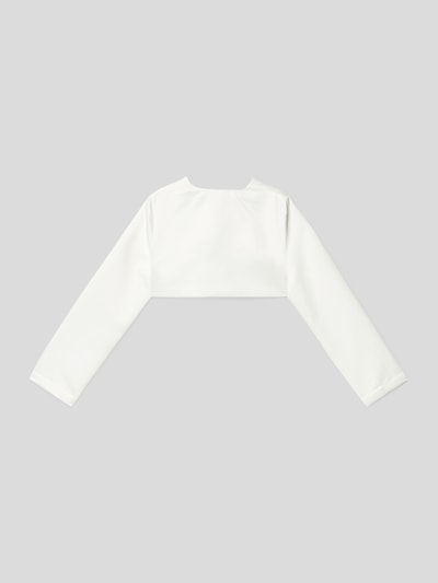 Happy Girls Bolero in unifarbenem Design Offwhite 3