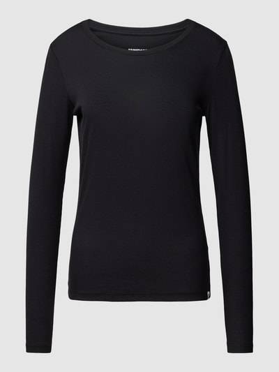 Armedangels Longsleeve mit Rundhalsausschnitt Modell 'Jaaleaa' Black 2