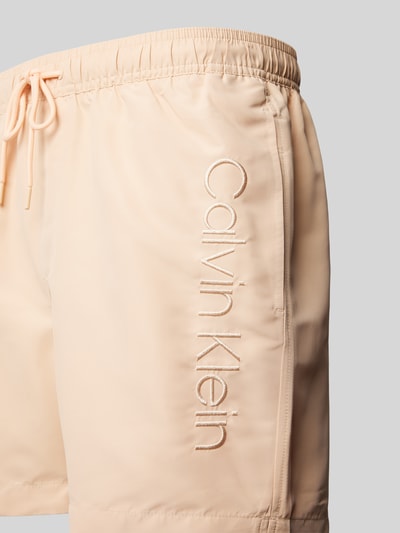 Calvin Klein Underwear Zwembroek met labelstitching Lichtroze - 2