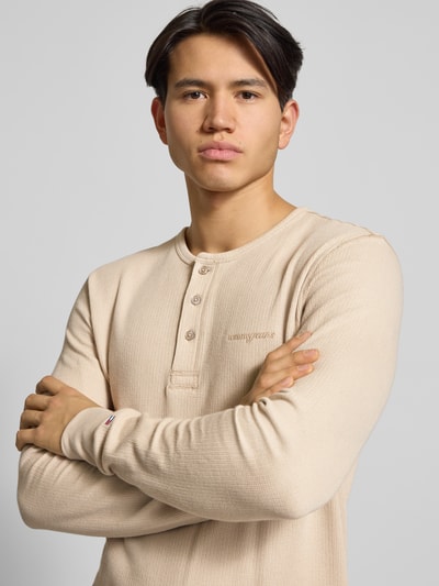 Tommy Jeans Regular fit shirt met lange mouwen van puur katoen Beige - 3