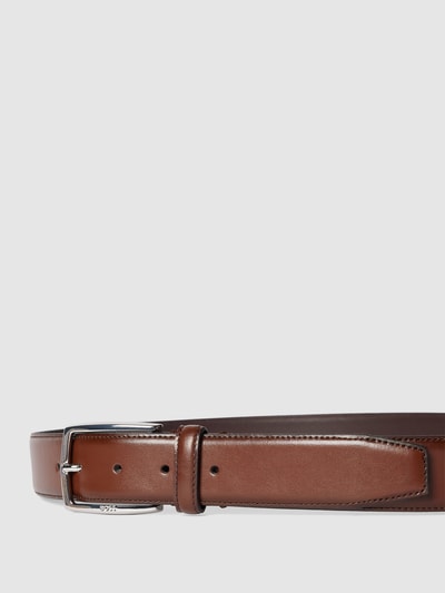 BOSS Leren riem, model 'Celie' Cognac - 2