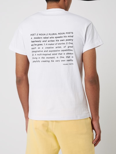 YOUNG POETS SOCIETY T-shirt van katoen, model 'Daylen' Wit - 5