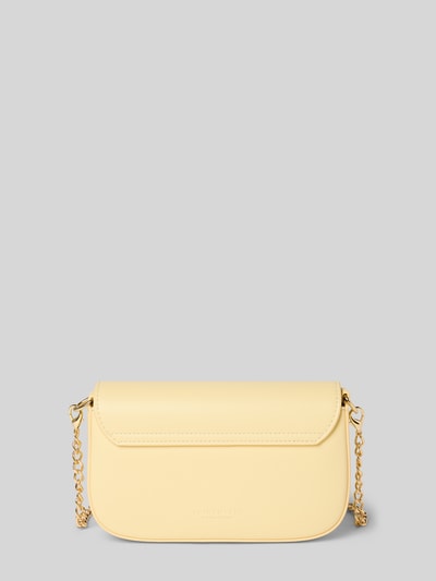 Seidenfelt Crossbody Bag mit Innenfach Modell 'VANJA' Hellgelb 4