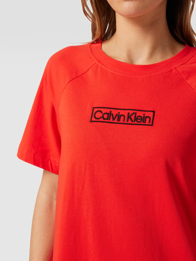 Calvin Klein Underwear Nachthemd mit Label-Stitching Dunkelorange 3