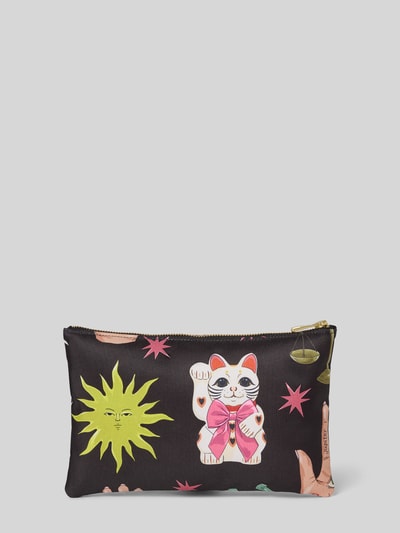 WOUF Kosmetiktasche mit Logo-Patch Modell 'Fortuna' Black 2