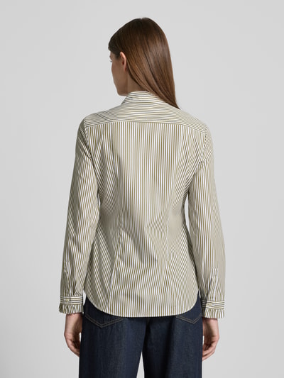 ETERNA Slim Fit Hemdbluse mit 3/4-Arm Gruen 5