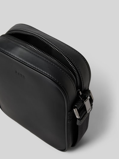 BOSS Schoudertas van echt rundleer Model 'NEW CROSSTOWN' Zwart - 5