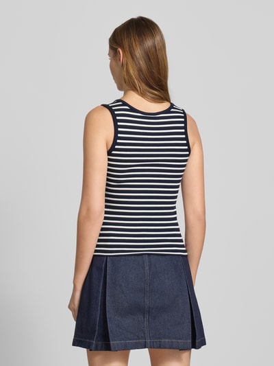 Tommy Jeans Top o kroju slim fit z mieszanki bawełny Granatowy 5