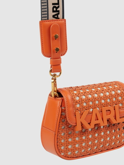 Karl Lagerfeld Crossbody Bag mit Leder-Anteil  Orange 4