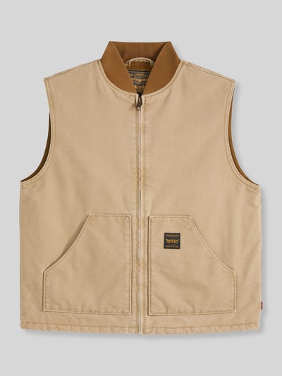Levi's® Regular Fit Outdoor-Weste aus reiner Baumwolle mit aufgesetzten Taschen Beige 2