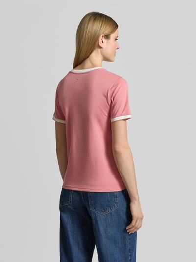 MOS MOSH T-shirt met labeldetail Model 'Molina' Roze - 5