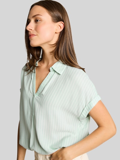 Tom Tailor Bluzka o kroju relaxed fit z wiskozy Miętowy 3