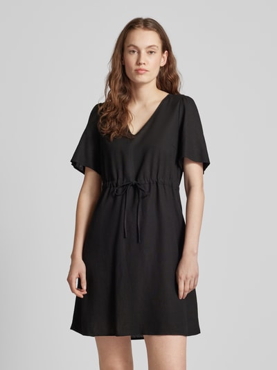 Vero Moda Minikleid mit Bindegürtel Modell 'MYMILO' Black 4